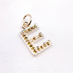 Load image into Gallery viewer, DC178. Diamond Sterling Silver Letter "E" Charm