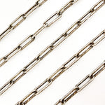 Load image into Gallery viewer, Silver Matt Paperclip Chain