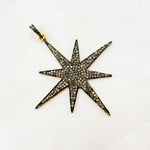 Load image into Gallery viewer, DP114. Diamond & Sterling Silver Star Pendant