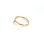 Load image into Gallery viewer, 14k Solid Gold Chevron Diamond Ring.