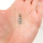 Load image into Gallery viewer, DC484. Diamond Sterling Silver Number "6" Charm