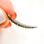 Load image into Gallery viewer, DC350. Diamond Sterling Silver Horn Pendant