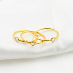 Load image into Gallery viewer, DR034. Diamond Sterling Silver Gold Plated Ring