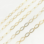 Load image into Gallery viewer, 790FGF. Gold-Filled Flat Oval Long and Short Link Chain