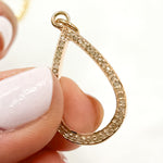 Load image into Gallery viewer, DC862. Diamond Sterling Silver Drop Pendant