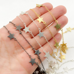 Load image into Gallery viewer, Star Shape Connected Wire Chain