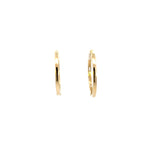 Load image into Gallery viewer, EHE56833. 14k Solid Gold Diamond Baguette Hoops