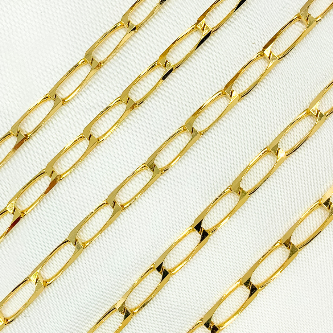 Y88GP. Gold Plated 925 Sterling Silver Cheval Chain