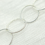Load image into Gallery viewer, Sterling Silver Twisted Round Link Chain
