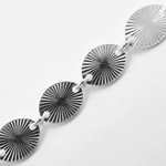 Load image into Gallery viewer, V164SS. Sterling Silver Textured Oval Link Chain