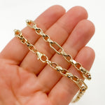 Load image into Gallery viewer, Shop 14K Solid Gold Hollow Long and Short Fancy Necklace