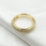 Load image into Gallery viewer, 14K Solid Gold Diamond Band Ring.