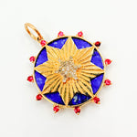 Load image into Gallery viewer, KG210. 14K Gold Round Star Pendant