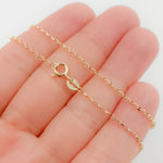 Load image into Gallery viewer, 14k Solid Yellow Gold Diamond Cut Oval Link Necklace