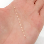 Load image into Gallery viewer, Gauge Gold-filled Eye Pin 2 Inch Headpin