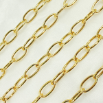 Load image into Gallery viewer, Z64GP. Gold Plated Sterling Silver Smooth Oval Link Chain