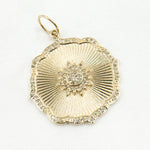 Load image into Gallery viewer, 14K Solid Gold Diamond Fancy Charm