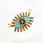 Load image into Gallery viewer, Sterling Silver Eye Flower Enamel Pendants