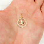 Load image into Gallery viewer, Buy Now 14K Solid Gold Diamond Round Star Charms