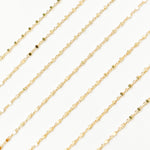 Load image into Gallery viewer, 14K Solid Yellow Gold Satellite Chain by Foot