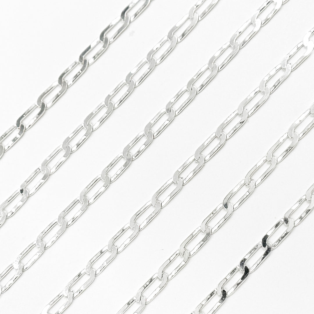 Buy Silver Flat Curb Chain