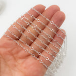 Load image into Gallery viewer, V304SS. Sterling Silver Cable and Diamond Cut Marina Link Chain