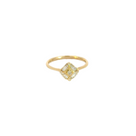 Load image into Gallery viewer, 14k Solid Gold Square Diamond Ring.