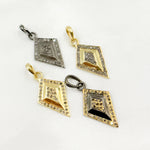 Load image into Gallery viewer, DP728. Diamond Sterling Silver Diamond Shape Pendant