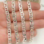 Load image into Gallery viewer, Y78SS. 925 Sterling Silver Flat Marina Chain