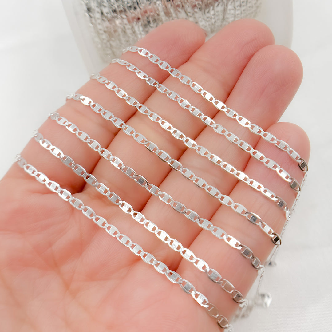 Sterling Silver Flat Marina Chain