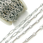Load image into Gallery viewer, Oxidized Sterling Silver Paperclip Chains