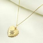 Load image into Gallery viewer, Heart Pendant with Diamonds.