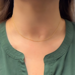 Load image into Gallery viewer, Gold Diamond Cut Oval Link Necklace