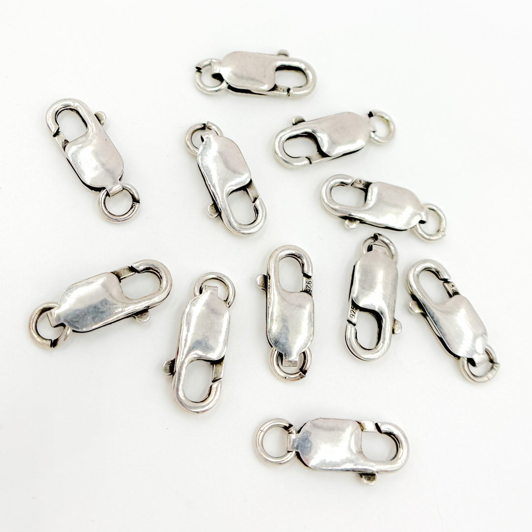 Oxidized Sterling Silver Lobster Clasp