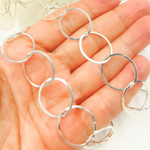 Load image into Gallery viewer, Sterling Silver Flat Round Link Chains