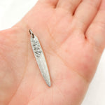 Load image into Gallery viewer, DC943. Diamond Sterling Silver Spike Pendant