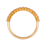 Load image into Gallery viewer, 14K Solid Gold Diamonds and Gemstone Ring