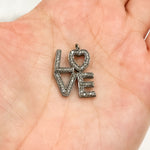 Load image into Gallery viewer, DC588. Diamond Sterling Silver Love Pendant