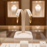 Load image into Gallery viewer, GER169. 14K Gold Hollow Hoop Earrings