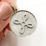 Load image into Gallery viewer, DP563. Sterling Silver Round Pendant