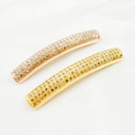 Load image into Gallery viewer, DC965. Diamond Sterling Silver Long Tube Connector