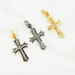 Load image into Gallery viewer, DC320. Diamond Sterling Silver Cross Pendant
