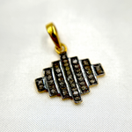 Load image into Gallery viewer, DC294. Diamond & Sterling Silver Fancy Shape Pendant