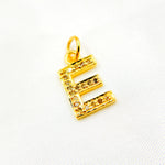 Load image into Gallery viewer, DC178. Diamond Sterling Silver Letter "E" Charm