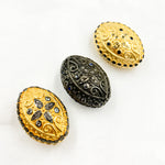 Load image into Gallery viewer, DC849. Diamond & Sterling Silver Oval Bead