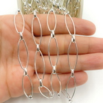 Load image into Gallery viewer, V159SS. Sterling Silver Long & Short Oval Link