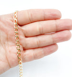 Load image into Gallery viewer, 14 Gold Filled Oval Curb Chain. 295GF
