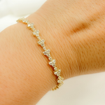Load image into Gallery viewer, TJ0014. 14k Solid Gold Diamond Bracelet