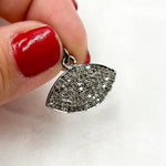 Load image into Gallery viewer, DC334. Diamond Sterling Silver Eye Pendant
