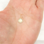 Load image into Gallery viewer, Solid Gold Diamond Circle Charm